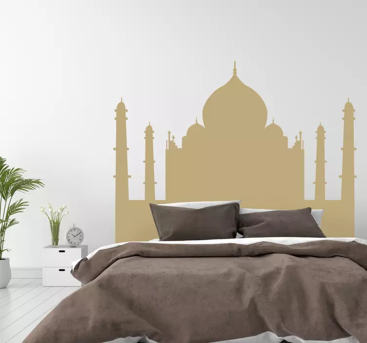 Tajmahal headboard sticker - TenStickers