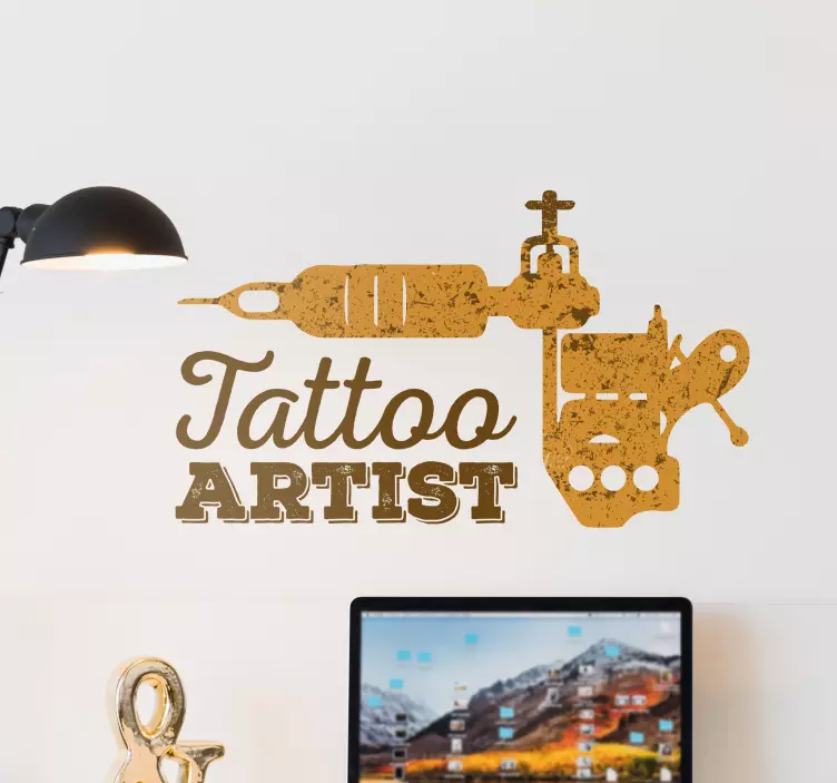 Tattoo Artist Wall Sticker - TenStickers
