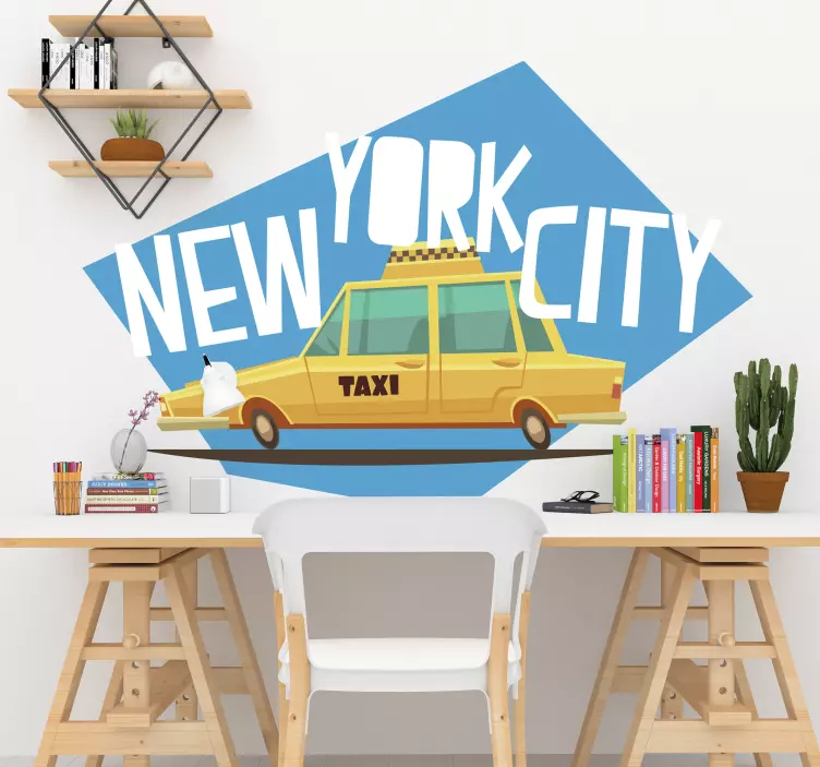 Taxi in New York wall sticker - TenStickers