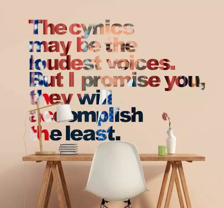 The Cynics Obama Quote Sticker - TenStickers