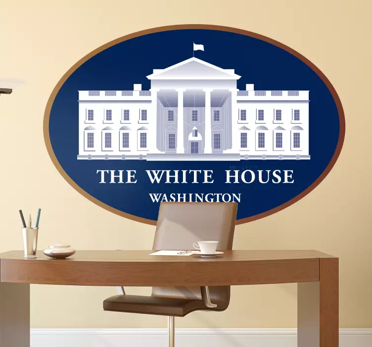 The White House location wall sticker - TenStickers
