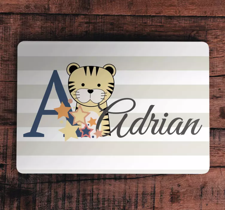 Tiger Kid Artwork laptop skin - TenStickers