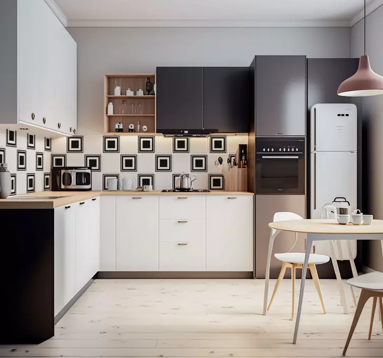  tiles square wall sticker - TenStickers