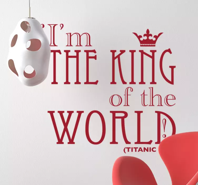 Titanic Quote Wall Sticker - TenStickers