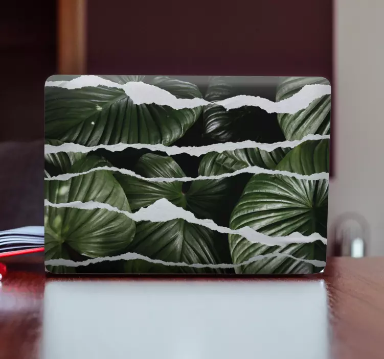 Torn Leaf Motif laptop skin - TenStickers