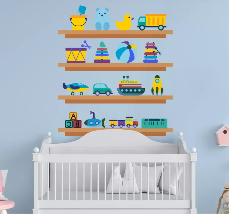 Toy Shelf Decor wall stickers for kids - TenStickers
