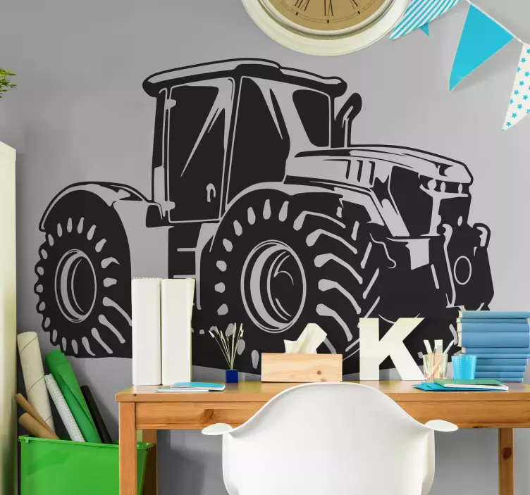 Tractor Illustration object sticker - TenStickers