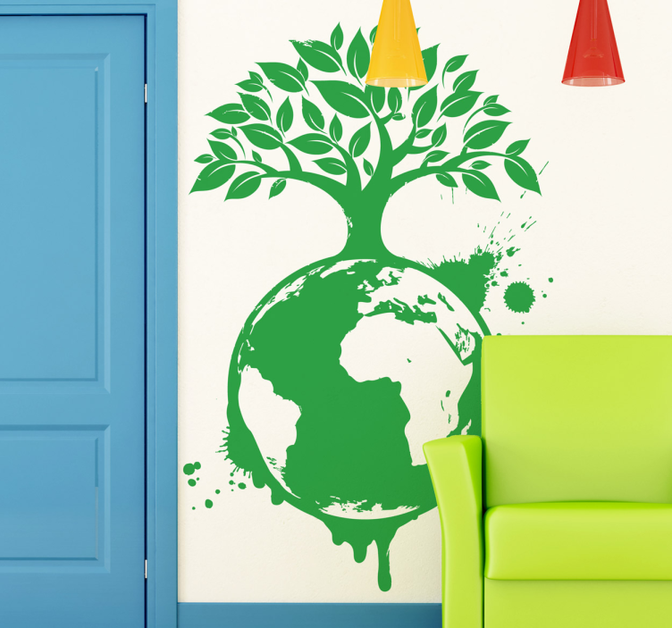 Tree Earth Wall Sticker - TenStickers