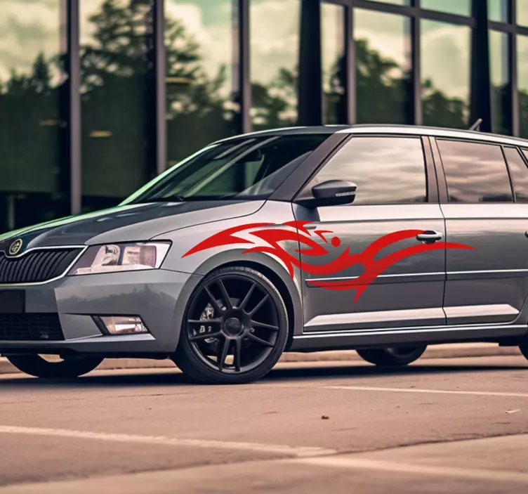 Tribal car sticker vinyl decal - TenStickers