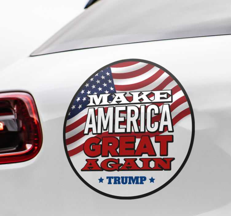 Trump America great again car decal - TenStickers