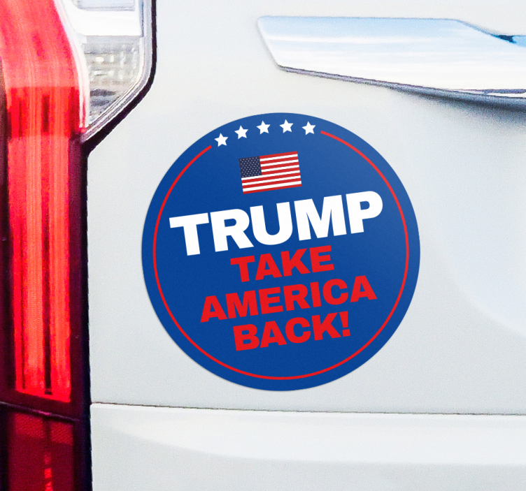 Trump take America back car decal - TenStickers