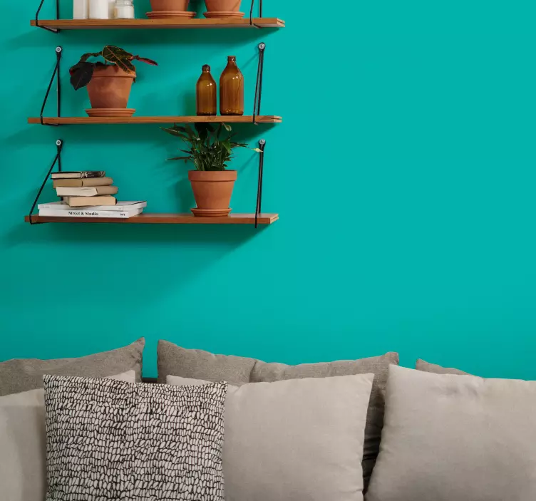 Turquoise  plain vinyl sticker - TenStickers