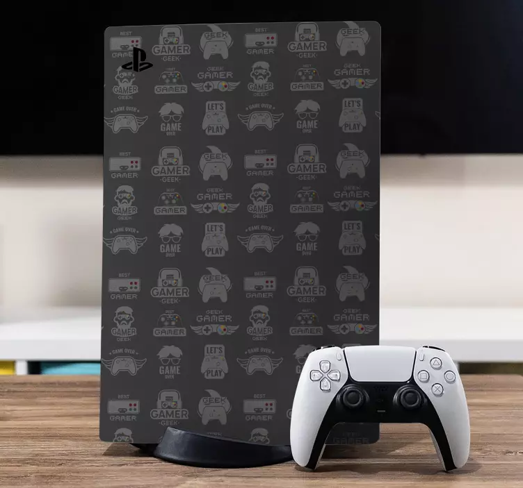 Types of gamers PS5 stickers - TenStickers