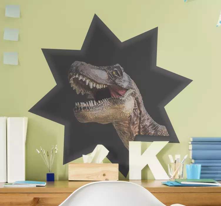 Tyrannosaurus Rex Head wall decal - TenStickers