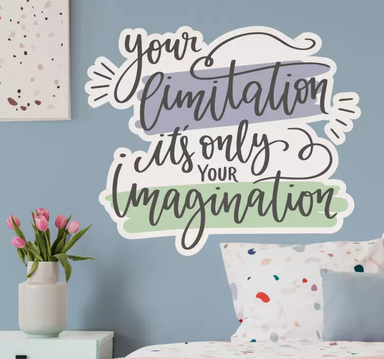 Motivational Creativity Saying wall quote decal - TenStickers
