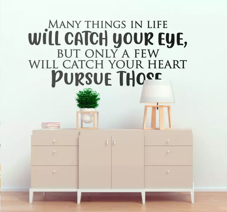 Uplifting Life Saying wall quote decal - TenStickers