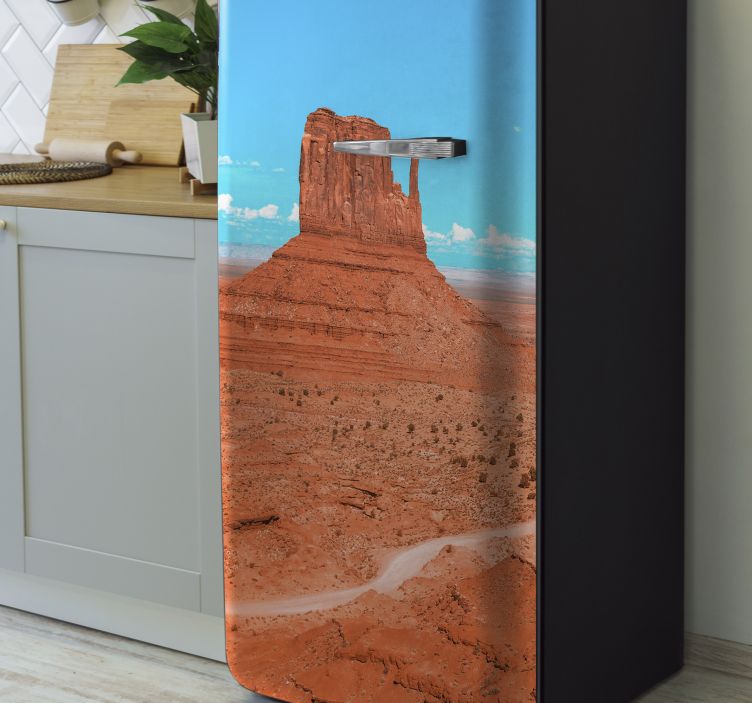 USA desert fridge sticker - TenStickers