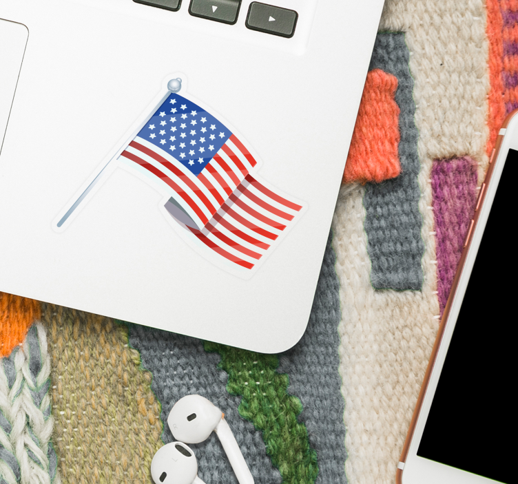United States flag decal wall sticker - TenStickers
