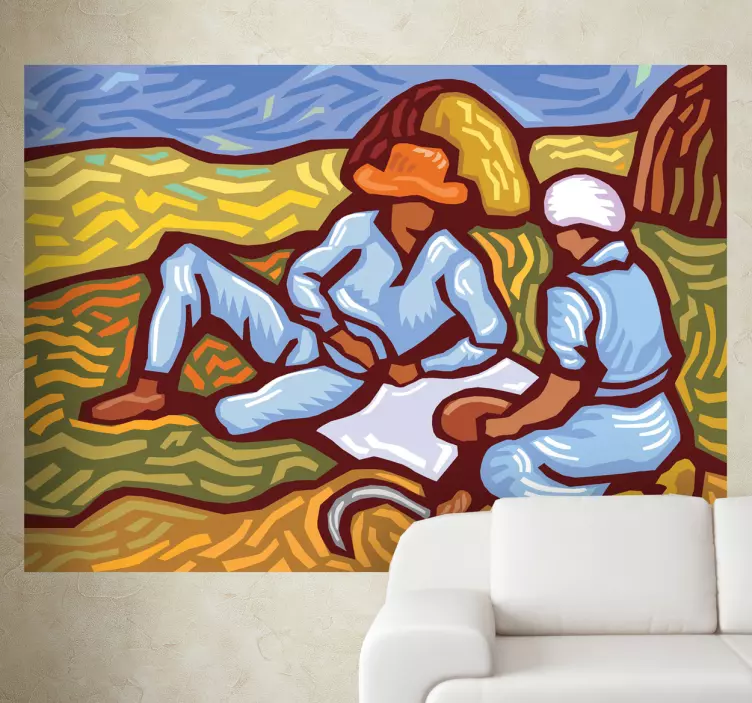 Van Gogh Style Wall Sticker - TenStickers