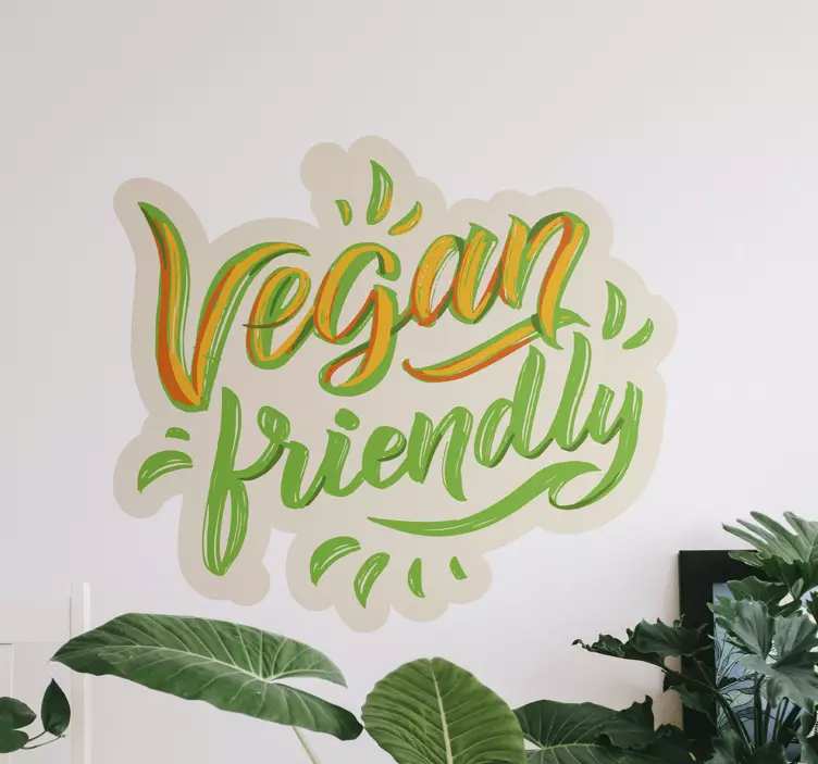 Vegan theme workshop sticker - TenStickers