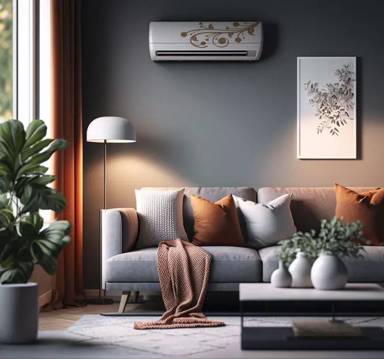 Vintage decoration air conditioning sticker - TenStickers