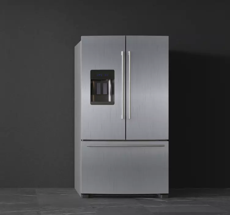 Vinyl Fridge Steel fridge sticker - TenStickers