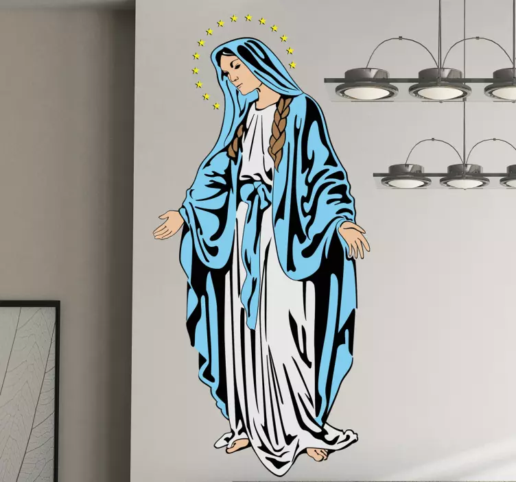 Virgin Mary Wall Decal - TenStickers