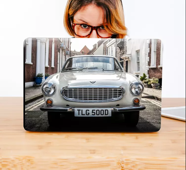 Volvo P1800 vinyl laptop skins - TenStickers