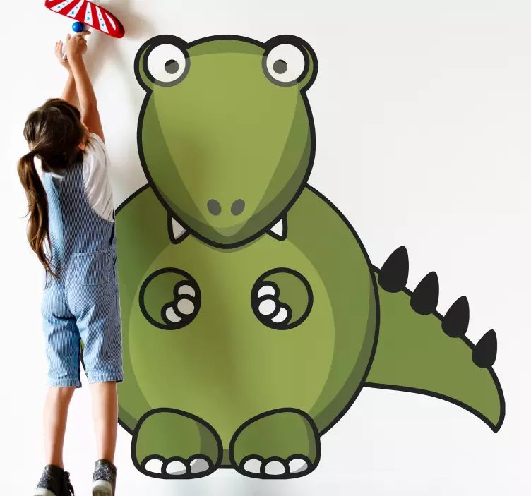 Wall stickers for kids cheerful dinosaur character - TenStickers