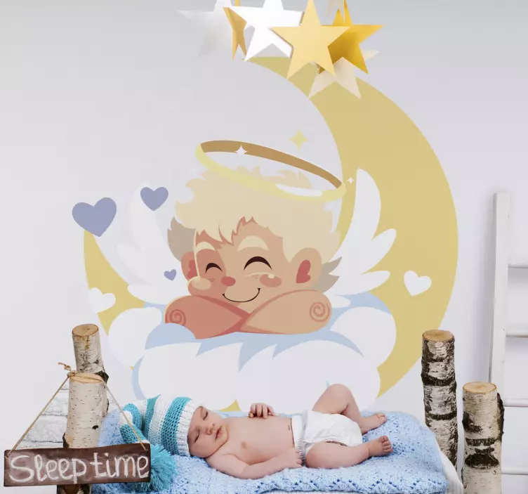 Wall stickers for kids cute cherub design - TenStickers
