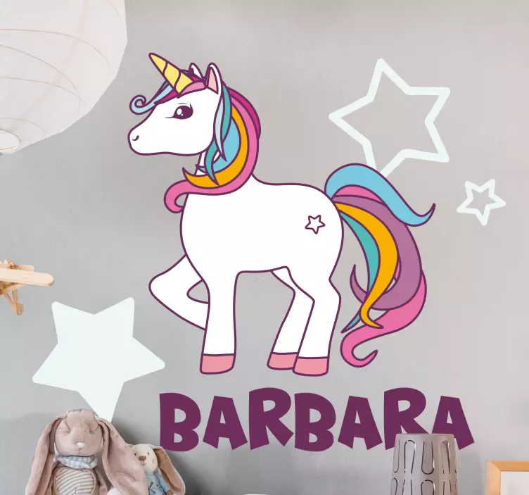 Wall stickers for kids cute unicorn design - TenStickers