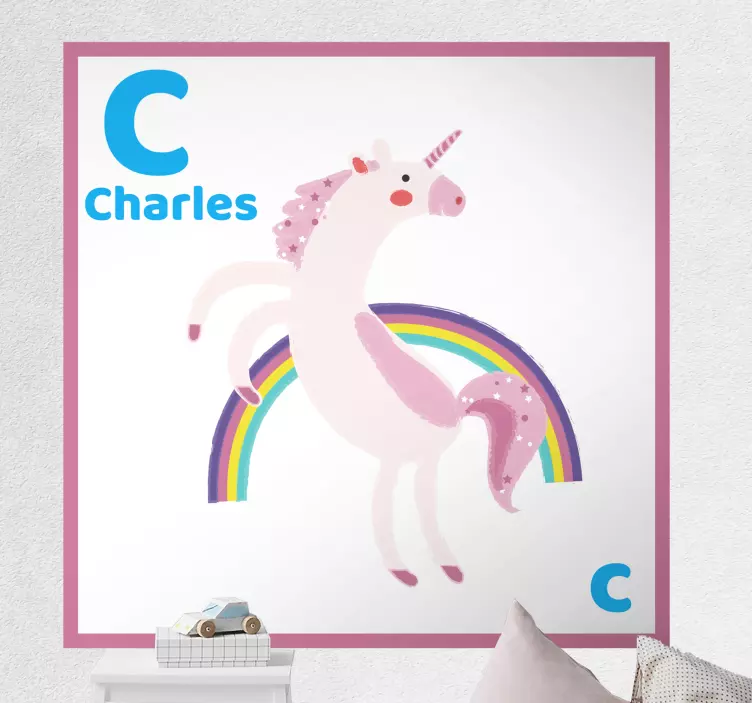 Wall stickers for kids cute unicorn fantasy - TenStickers