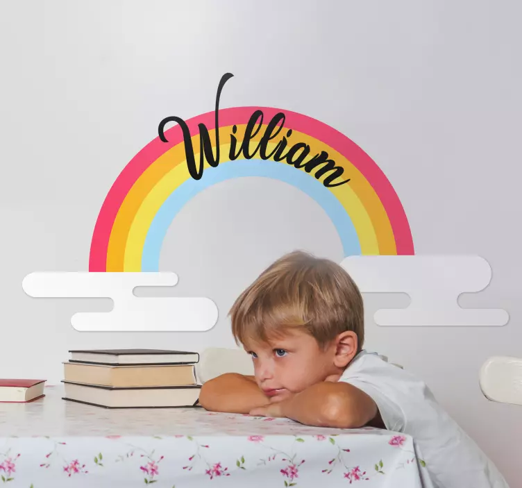 Wall stickers for kids rainbow personalized decor - TenStickers