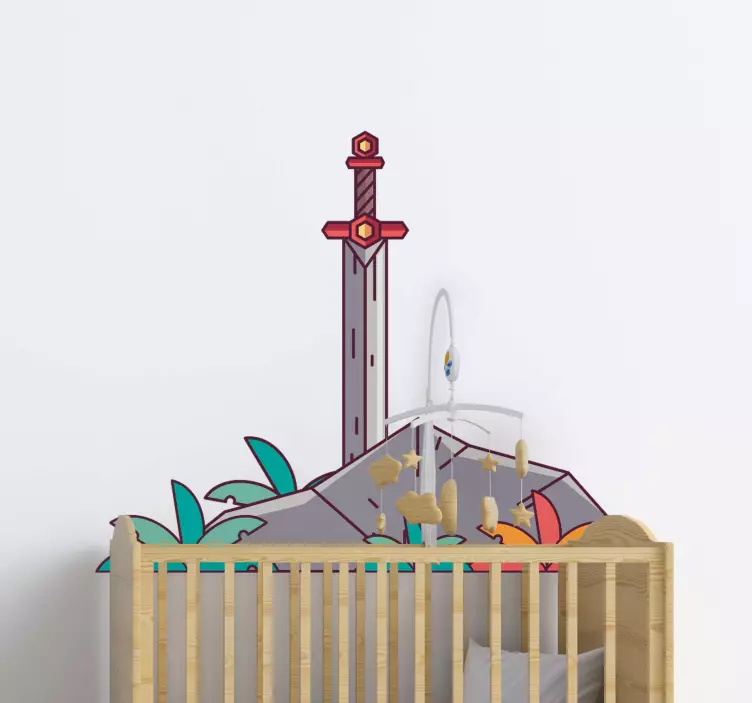Wall stickers for kids sword in the stone - TenStickers