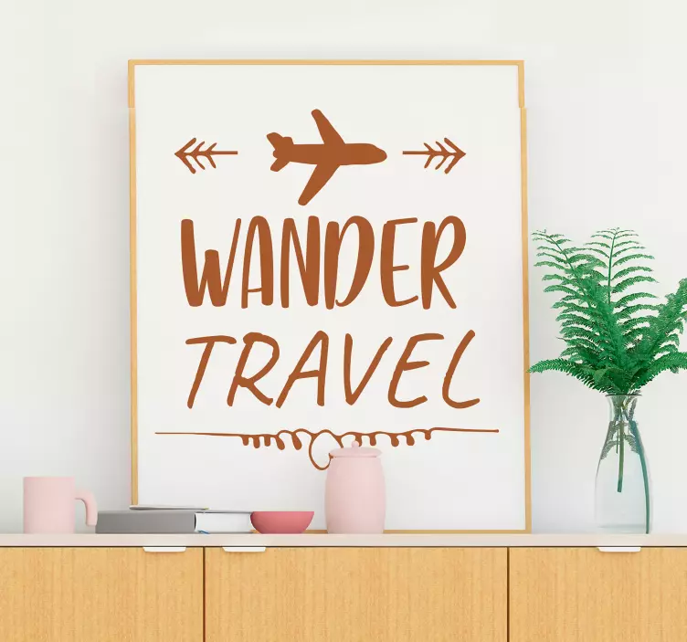 Wander Travel Wall Sticker - TenStickers