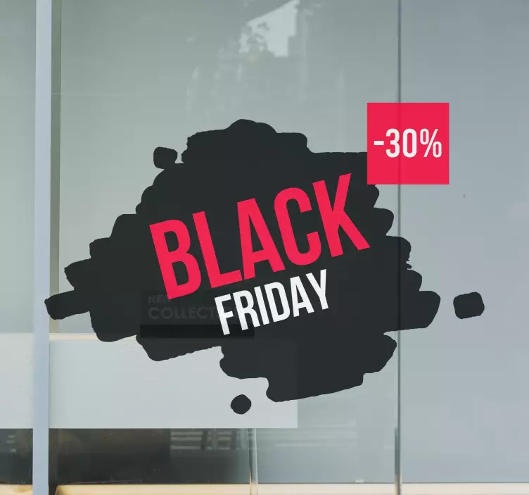 Watercolor black friday black friday stickers - TenStickers
