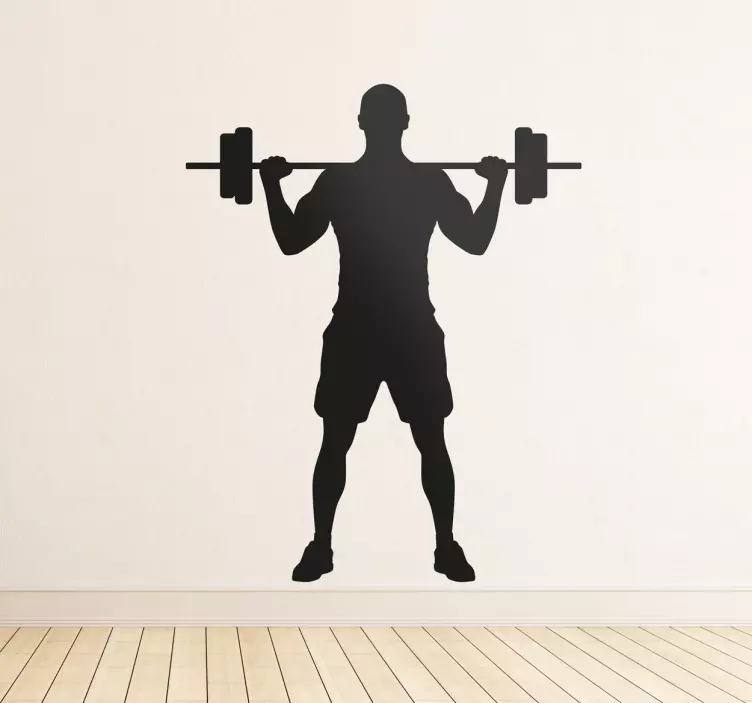 Weight Lifter Wall Sticker - TenStickers