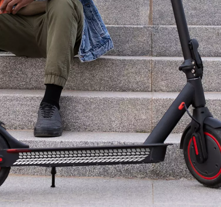  Wheel scooter vinyl decal - TenStickers
