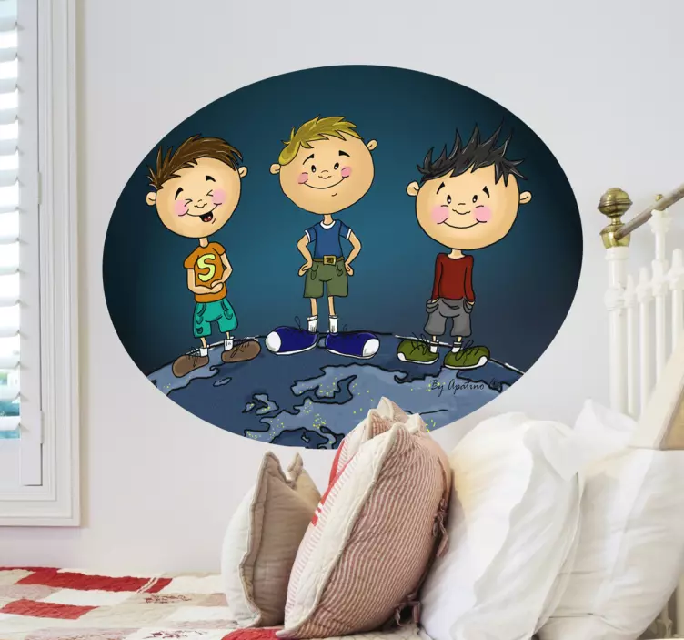 Whimsical Kids Illustration wall stickers for kids - TenStickers