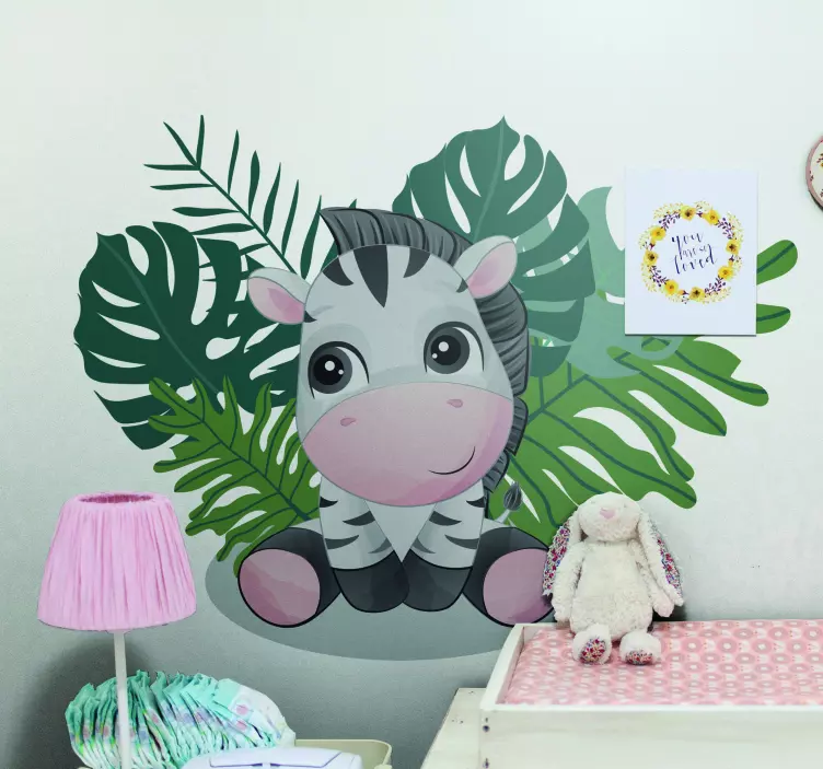 Wild Africa for kids zebra boy animal sticker - TenStickers