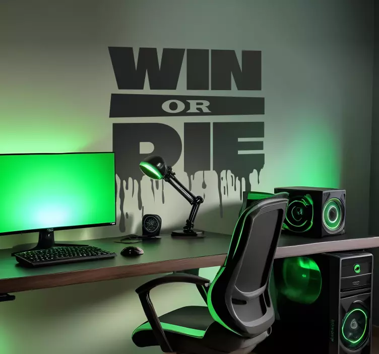 win or die video game decal - TenStickers