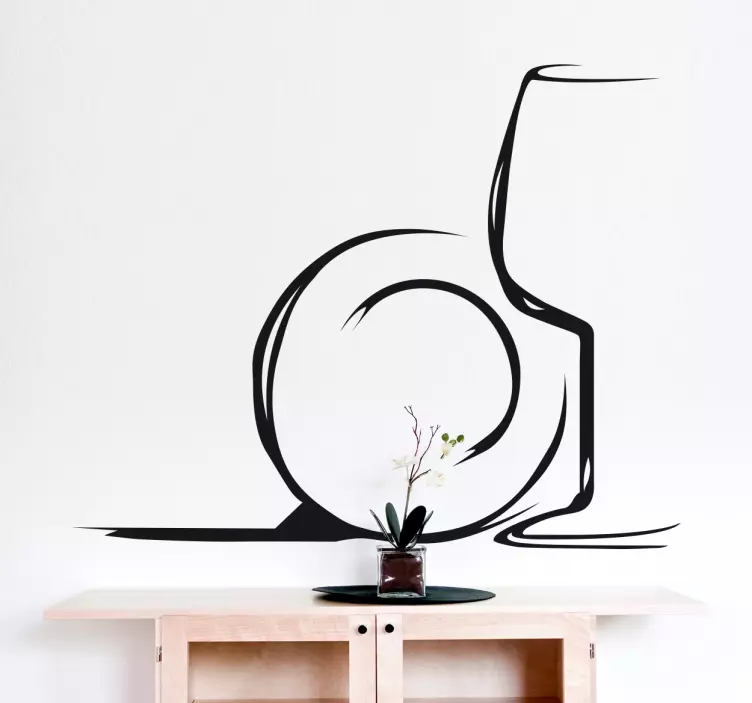 Wine Glass and Plate Sticker - TenStickers