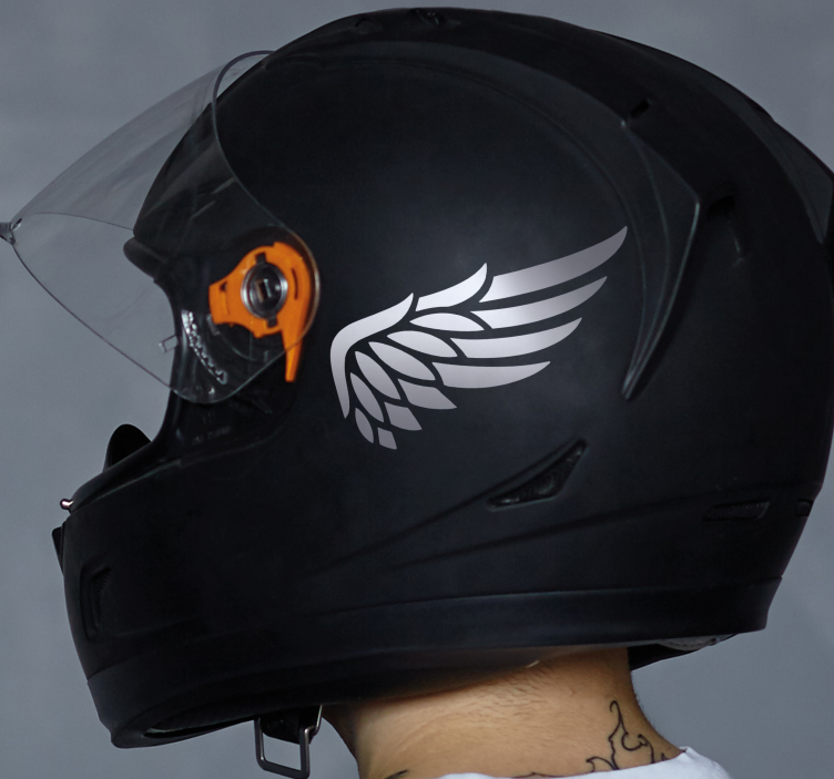 Wings motorbike design motorcycle decal - TenStickers