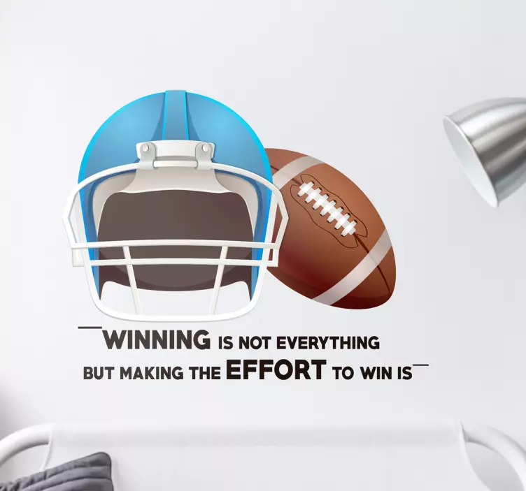 Winning Effort For Success soccer wall decal - TenStickers