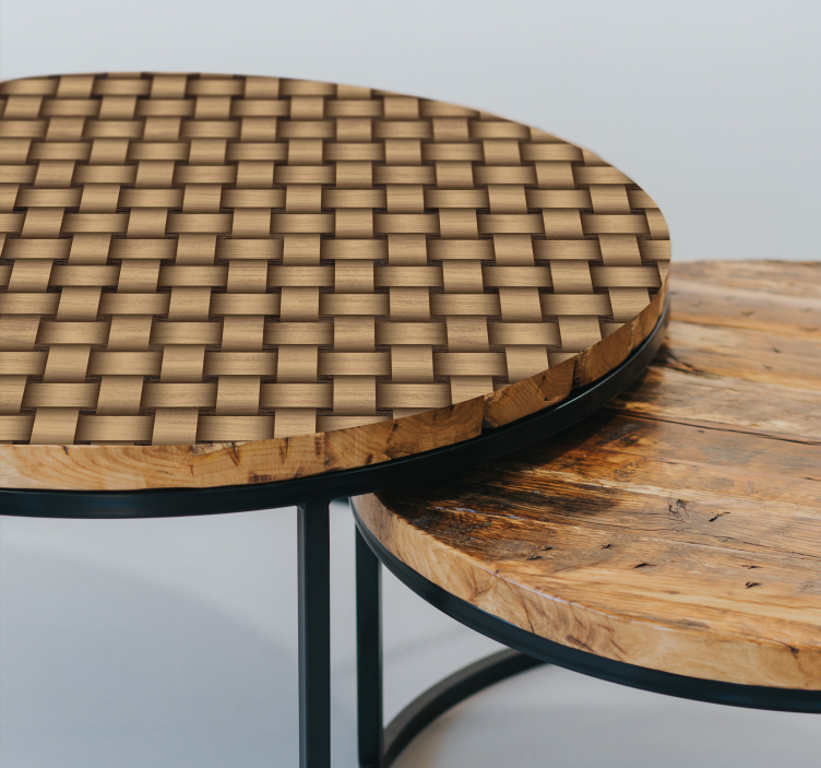 Wood intertwines furniture decal  - TenStickers