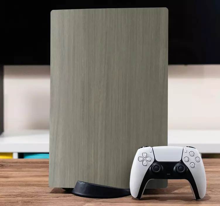 Wooden Finish Style PS5 skin - TenStickers