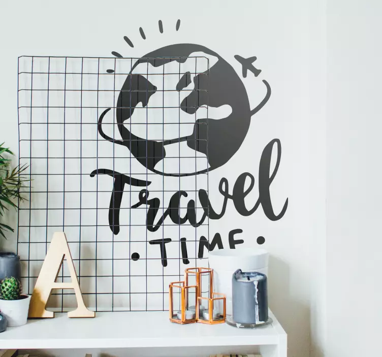 World Round Trip Wall Sticker - TenStickers