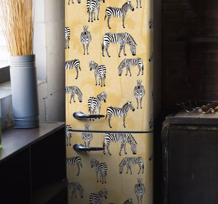 Zebra Patterns animal wall decal - TenStickers