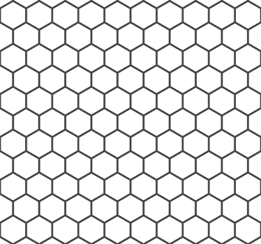 Hexagon white tile sticker - TenStickers