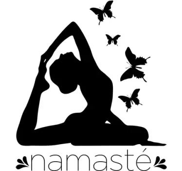 Namaste Decorative Yoga Sticker - TenStickers